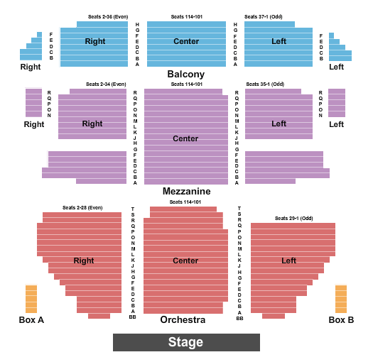 St. James Theatre Titanique Seating Chart